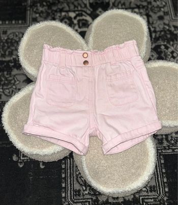 Short en jeans rose