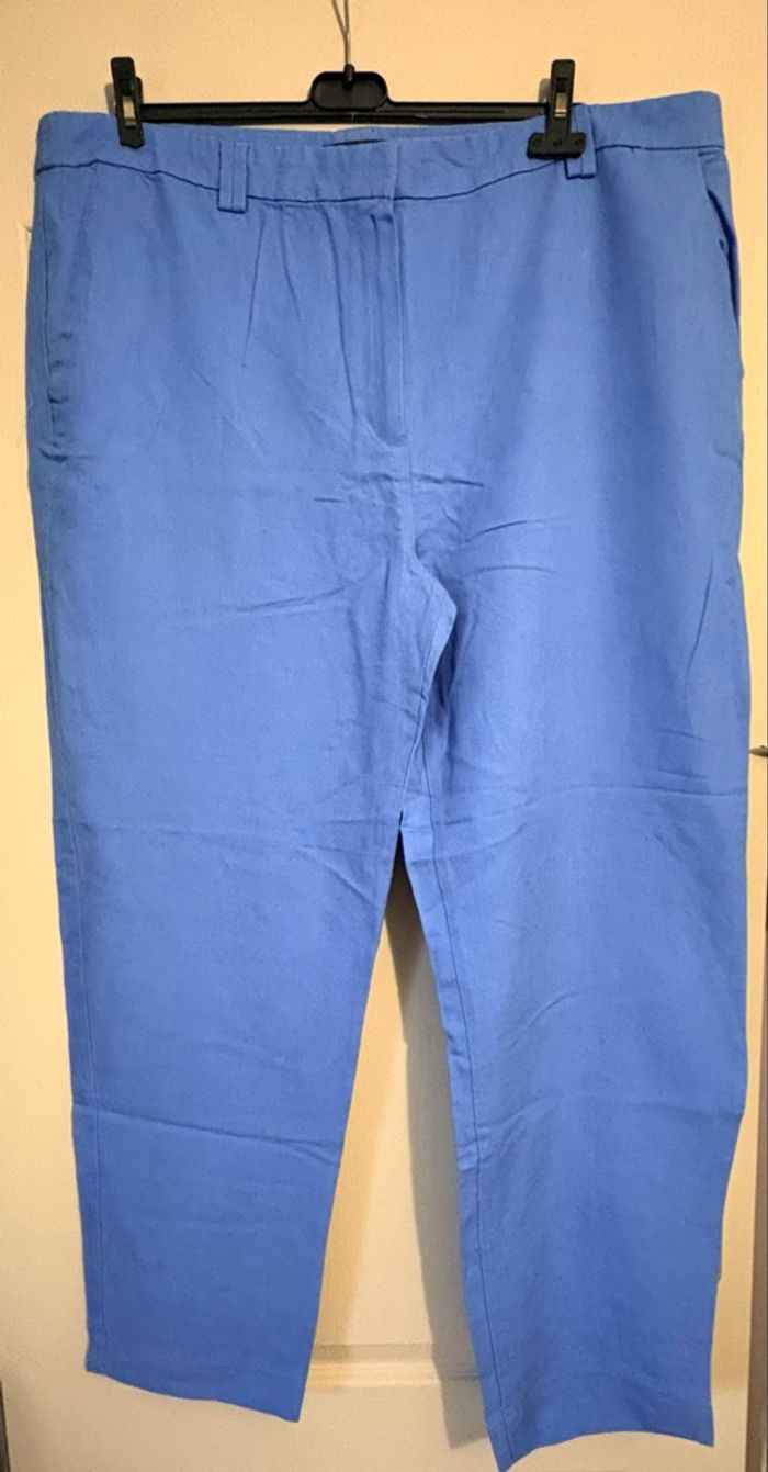 💙 Pantalon bleu M&S Mode – Taille 48 TBE - photo numéro 2