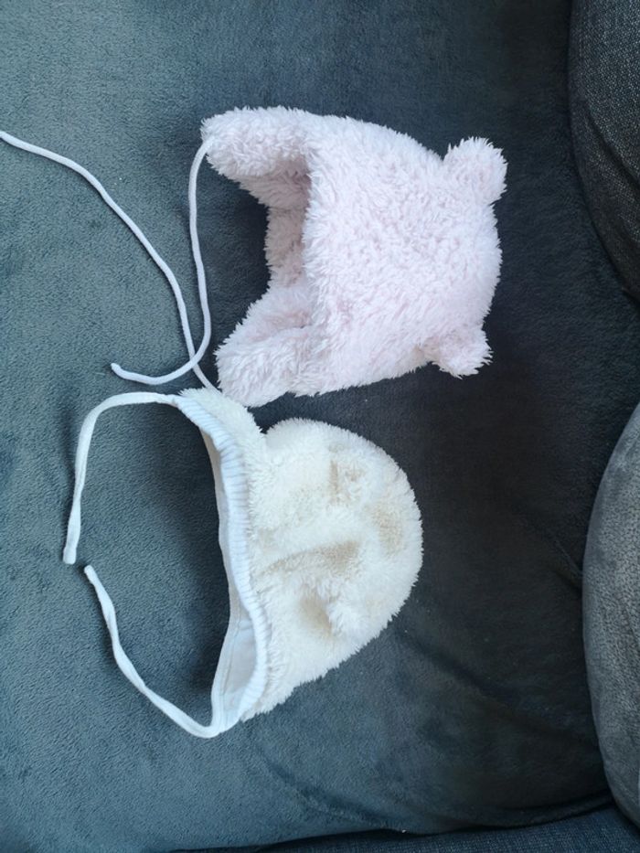 Lot bonnet fille 0/6 mois