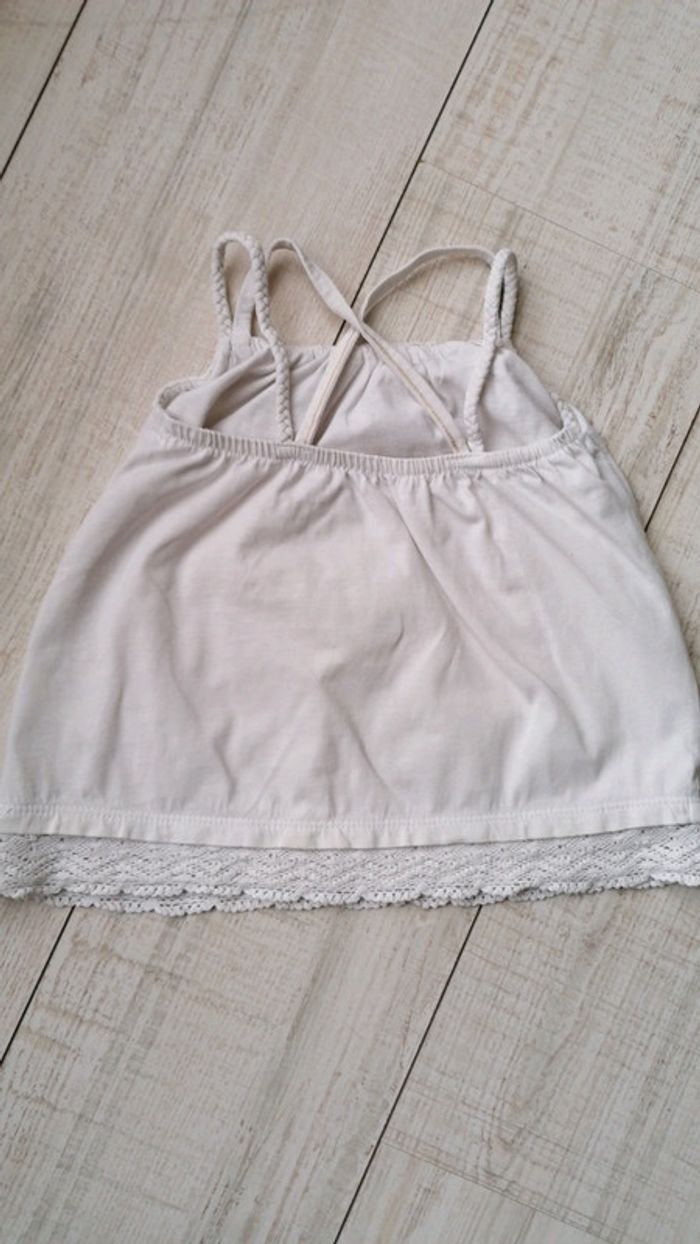 Débardeur blanc vertbaudet 2ans - photo numéro 2