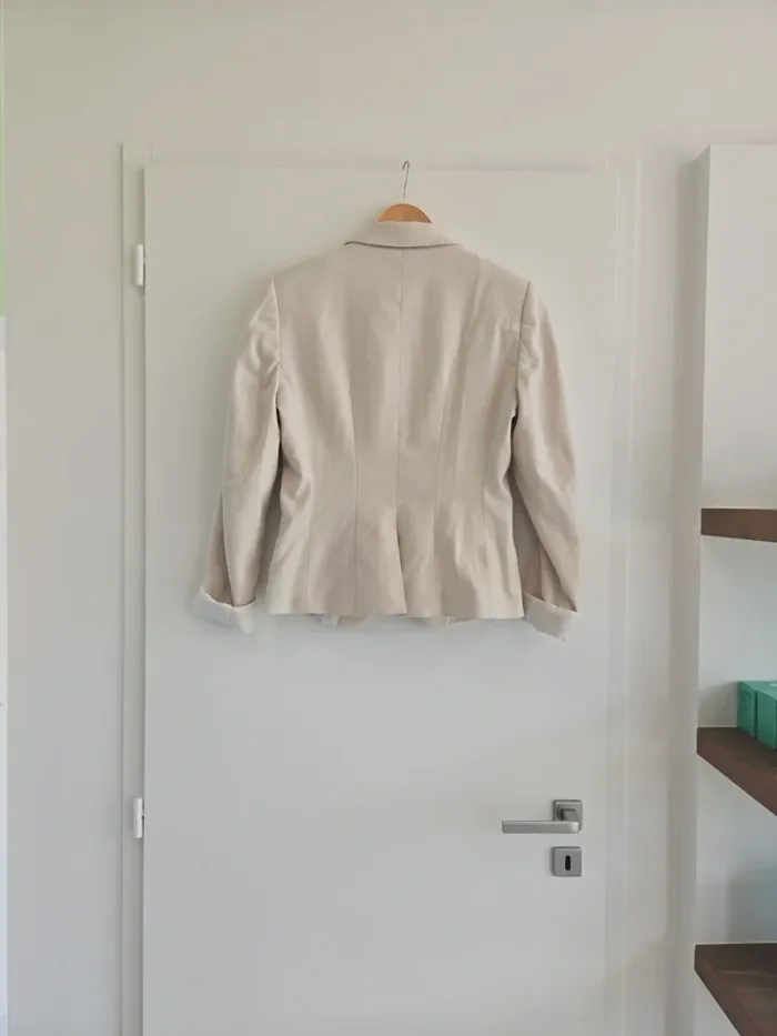 Blazer blanc cassé cintré - photo numéro 2