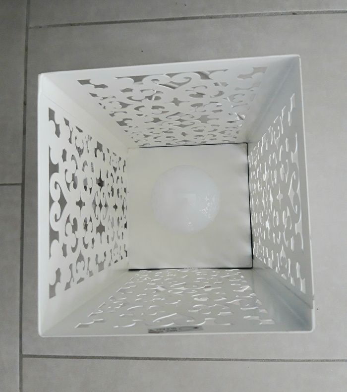 Lampe en métal Castorama TBE - photo numéro 2
