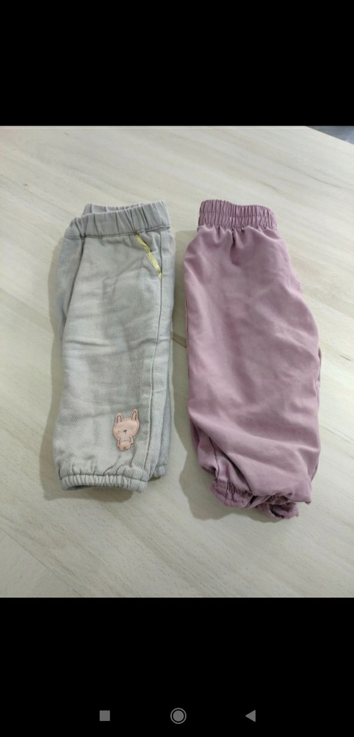 Lot 2 pantalons fille 6 mois