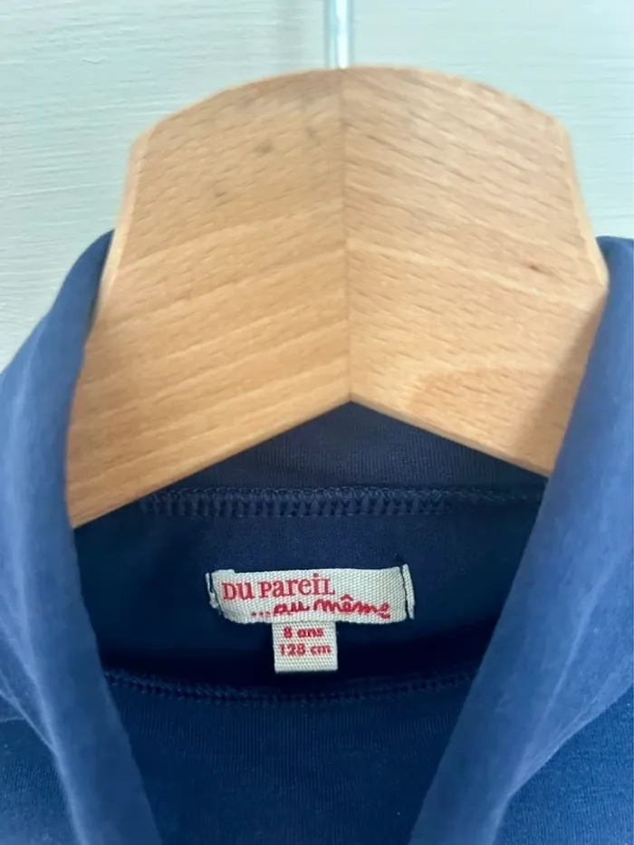Très beau tee shirt col montant , roulé DPAM taille 8 ans - photo numéro 5