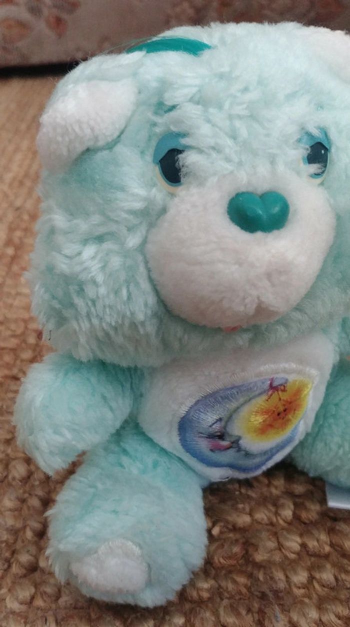 Peluche bisounours vintage care bears bedtime bear 6' grosdodo Kenner 83
