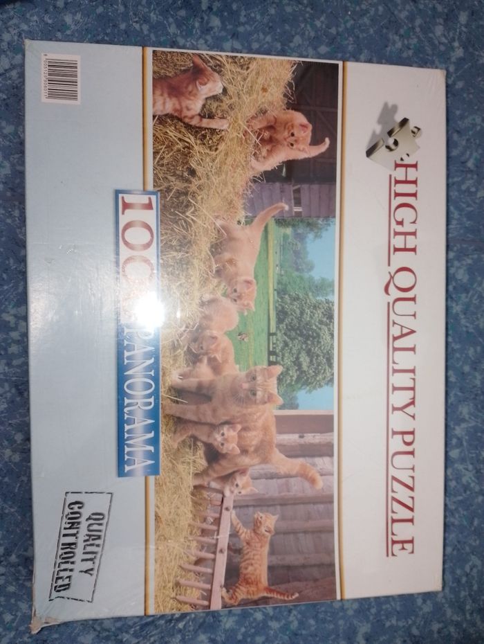 Puzzle chat neuf 1000 pièces panorama - photo numéro 3