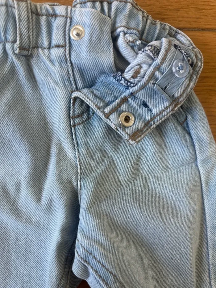 Ensemble bébé garçon 1 mois – chemise + pantalon jean – parfait état - photo numéro 5