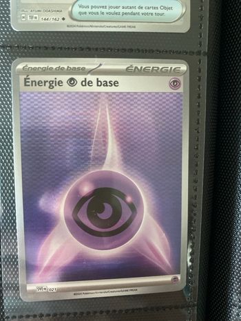 Carte Pokémon reverse neuf
