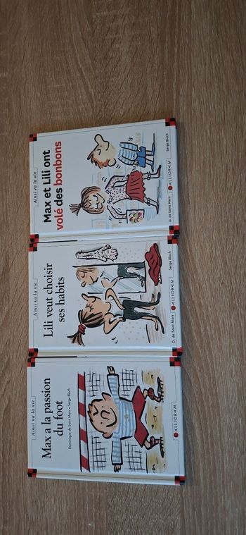 📚 Lot de 3 Livres "Max et Lili" Thèmes Variés Bon État