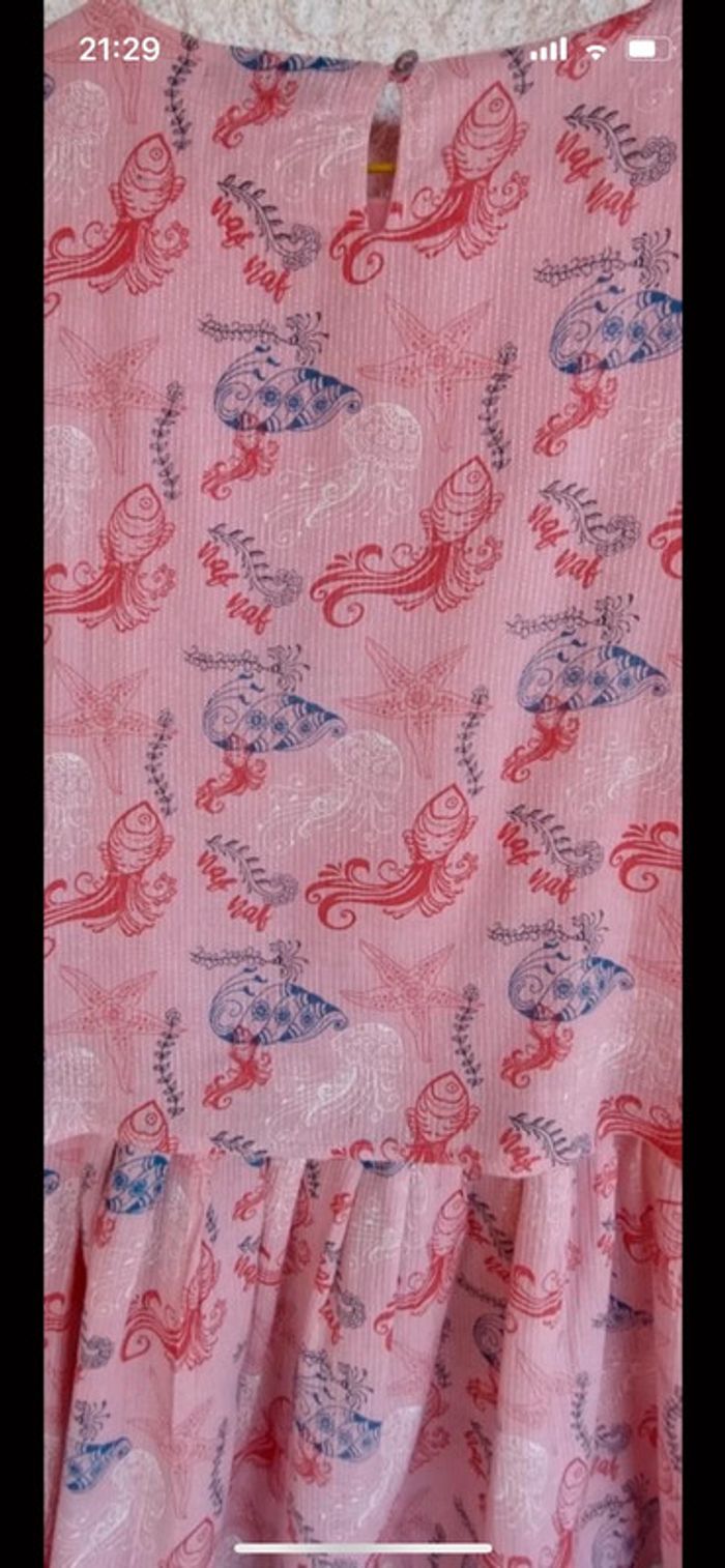 Jolie robe d’été rose sans manches Naf Naf T. 12 ans/152 cm fille neuve - photo numéro 12