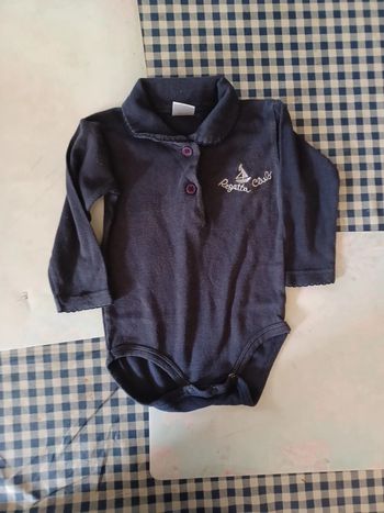 Bodies garçon 12 mois regatta club bateau