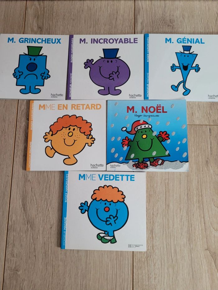 lot de 6 livres Mr et Mme