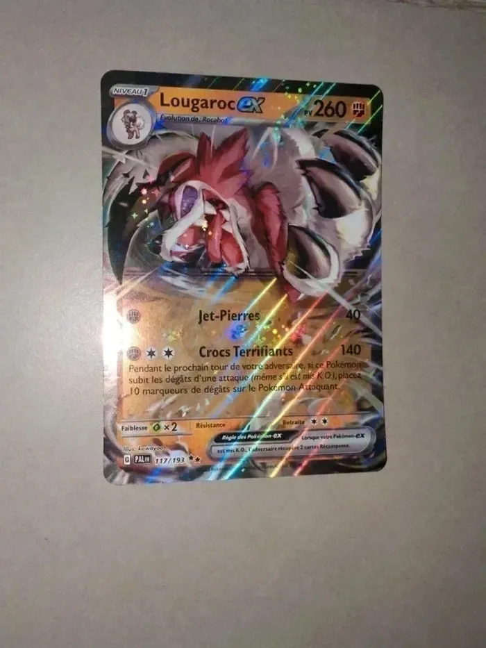 Maxi carte Lougaroc Ex Pokémon-Carte Jumbo neuve - photo numéro 2