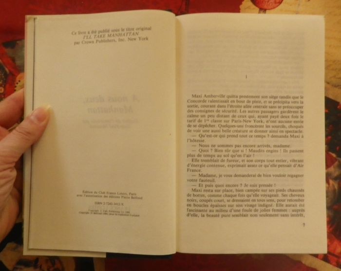 A nous deux, Manhattan de Judith Krantz Ed. France Loisirs - photo numéro 5