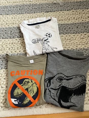 Lot de trois tee shirts Jurassic park