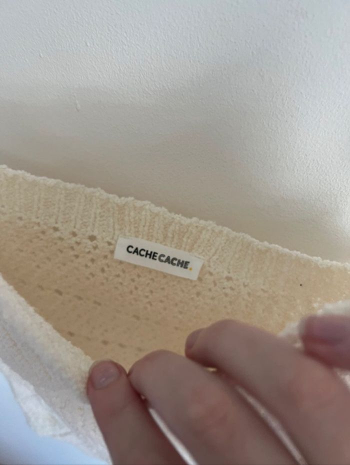Crop top effet macramé - photo numéro 4