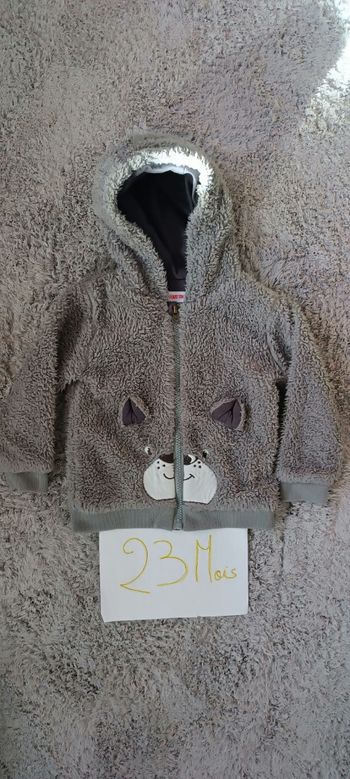Gilet zippé 23 mois
