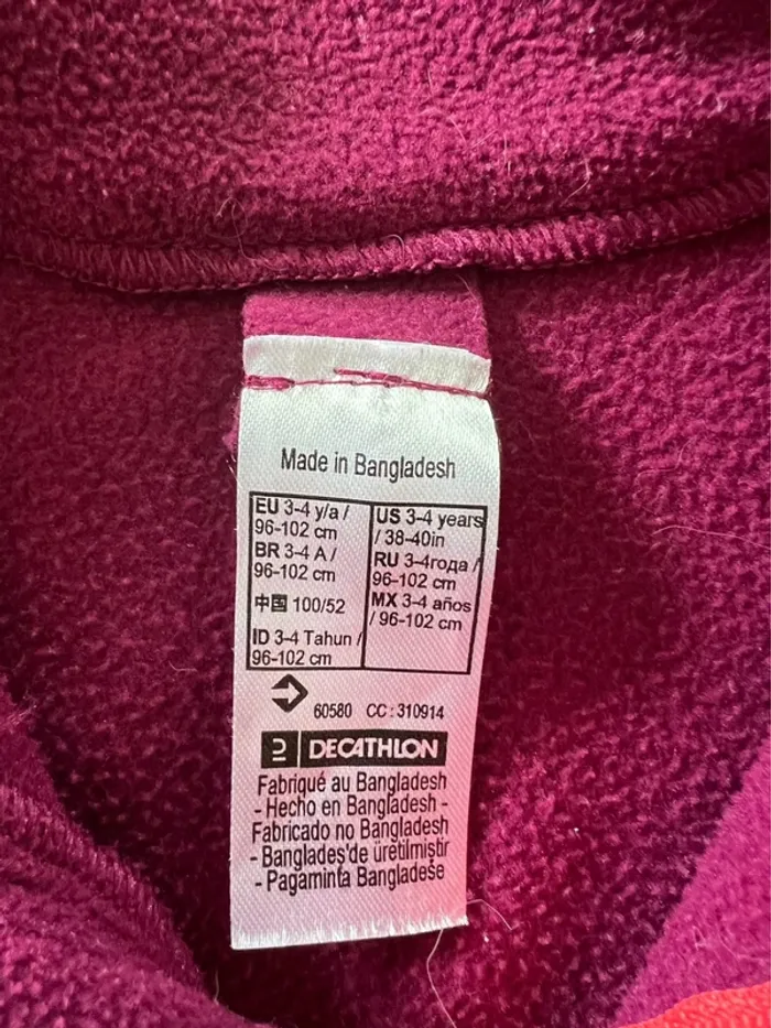 Veste polaire Quechua fille 3 ans - photo numéro 4