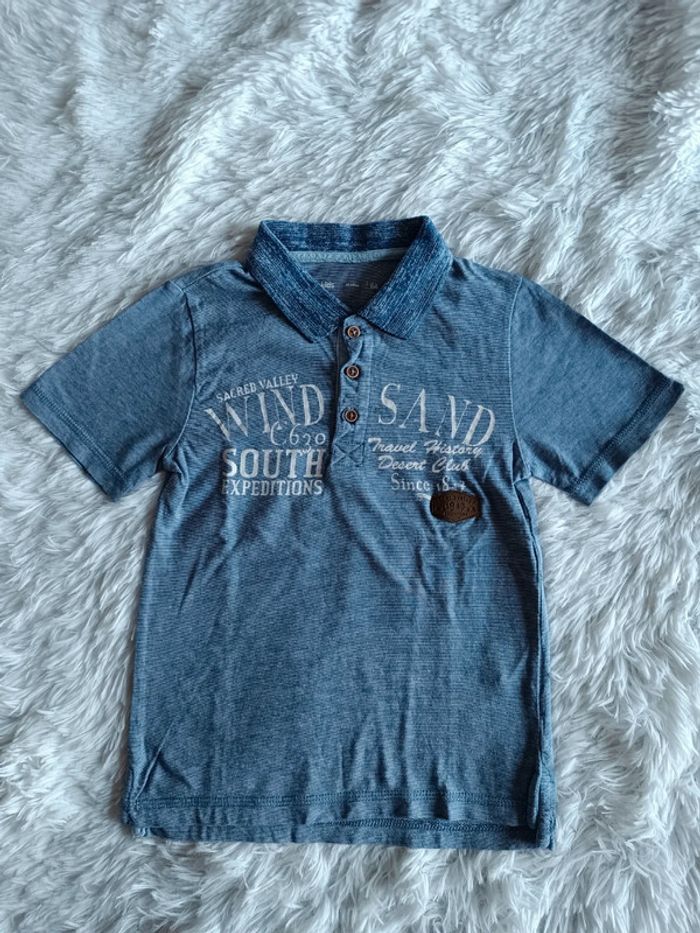 Polo manches courtes "wind sand" T. 6 ans Kids by Gemo - photo numéro 2