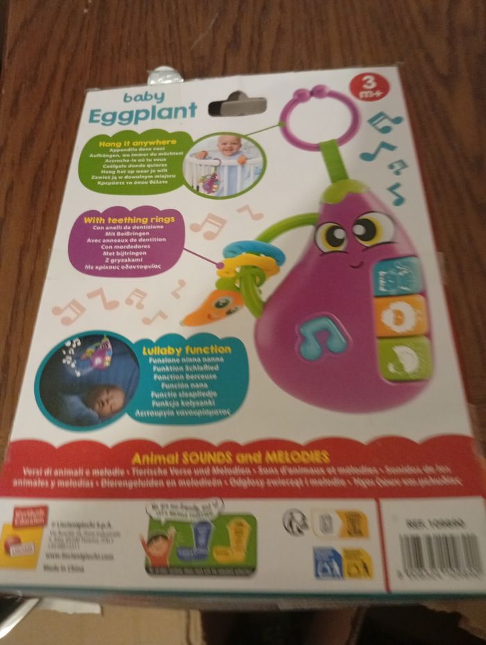 Hochet électronique baby aubergine neuf dès 3 mois - photo numéro 2