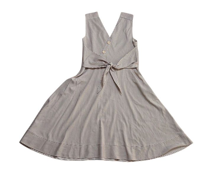 Robe Un jour Ailleurs taille 42 beige et blanche en très bon état - photo numéro 2