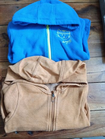 2  vestes à capuche