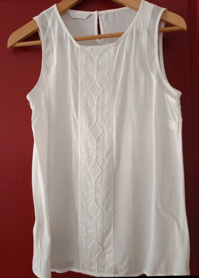 Blouse sans manches Promod t.36, 100% viscose
