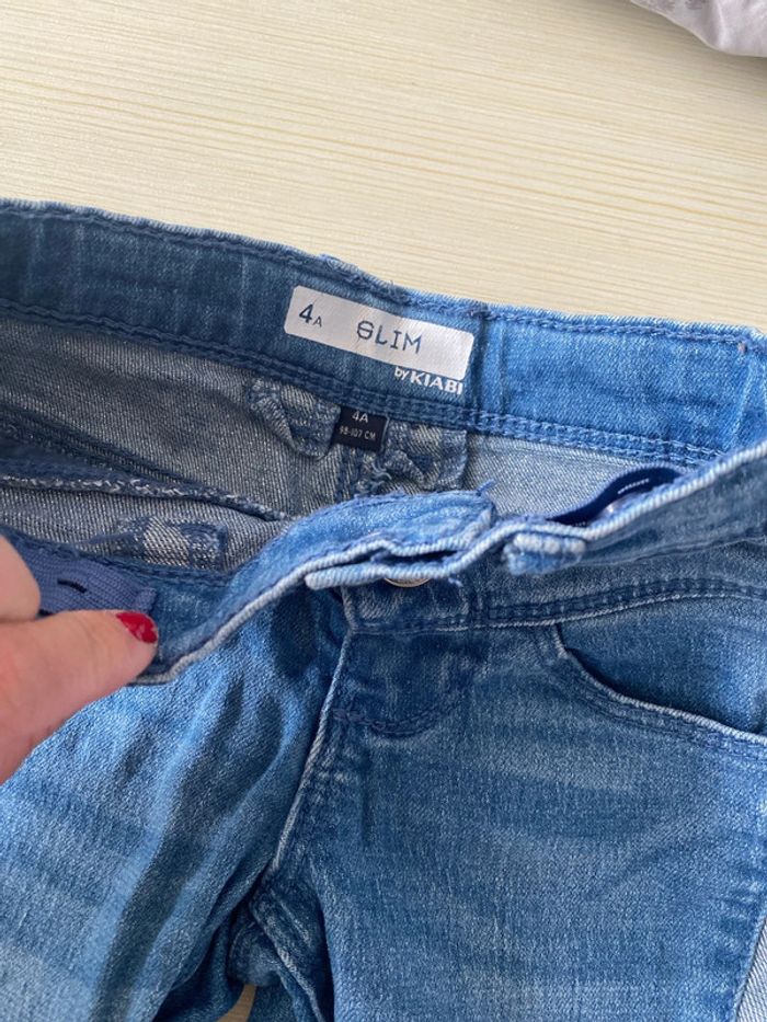 Lot un jean deux leggings et un short - photo numéro 4