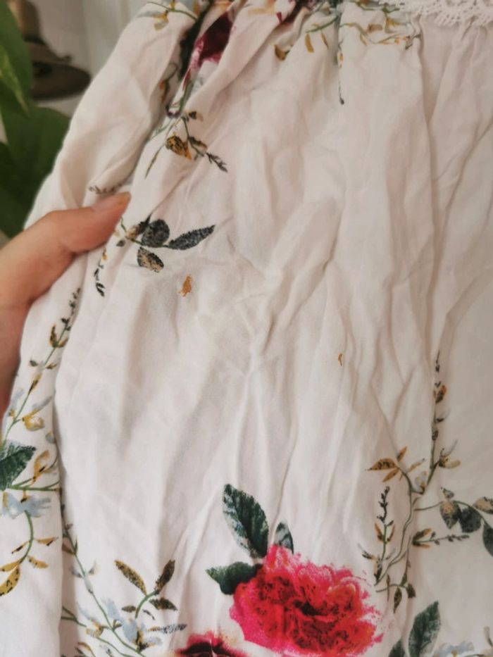 Top blanc à fleurs Jöwell - photo numéro 4