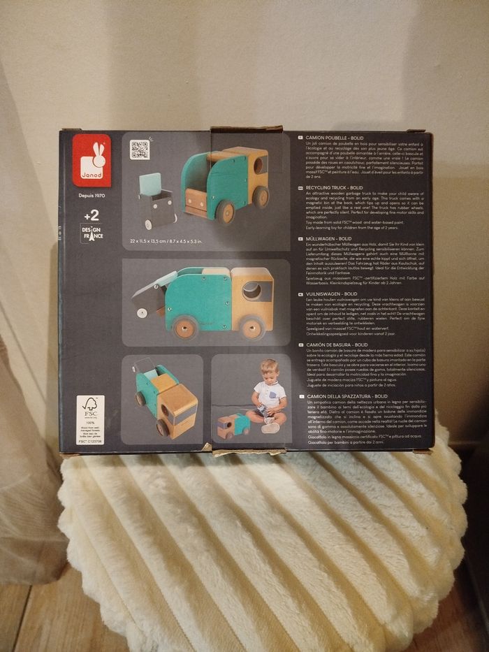 Camion poubelle janod - photo numéro 2