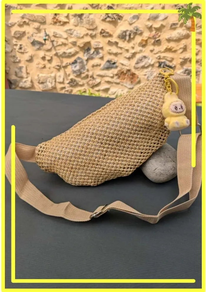 🌾 Sac banane bohème en paille – prêt pour l’été ! - photo numéro 4
