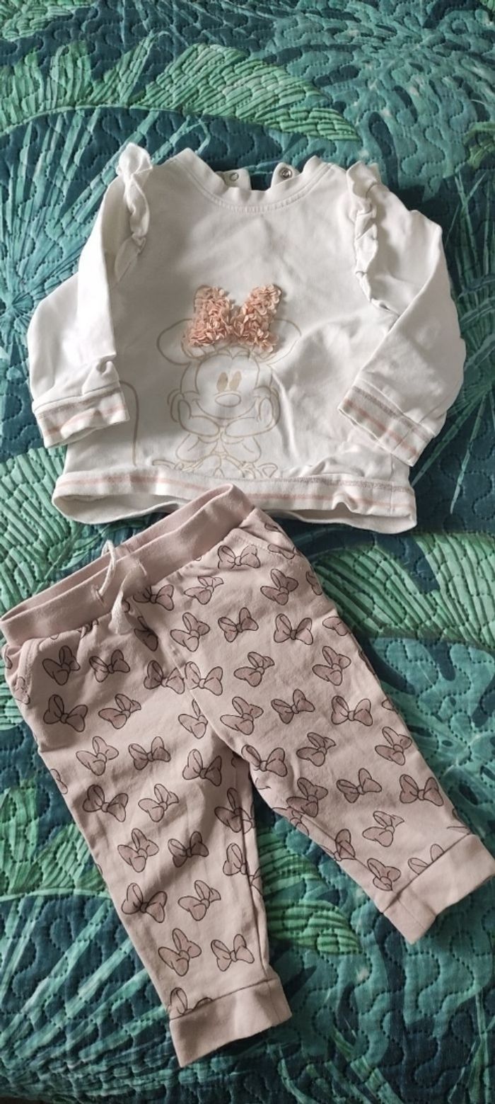 Ensemble pull et pantalon Disney Minnie 6 mois