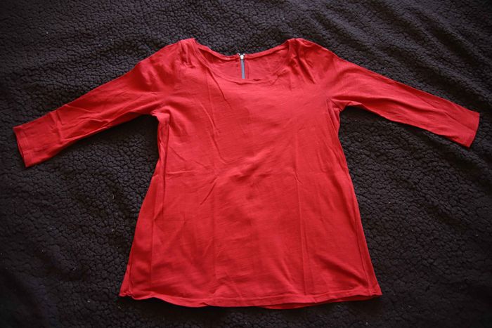 T-shirt manche 3/4 Rouge