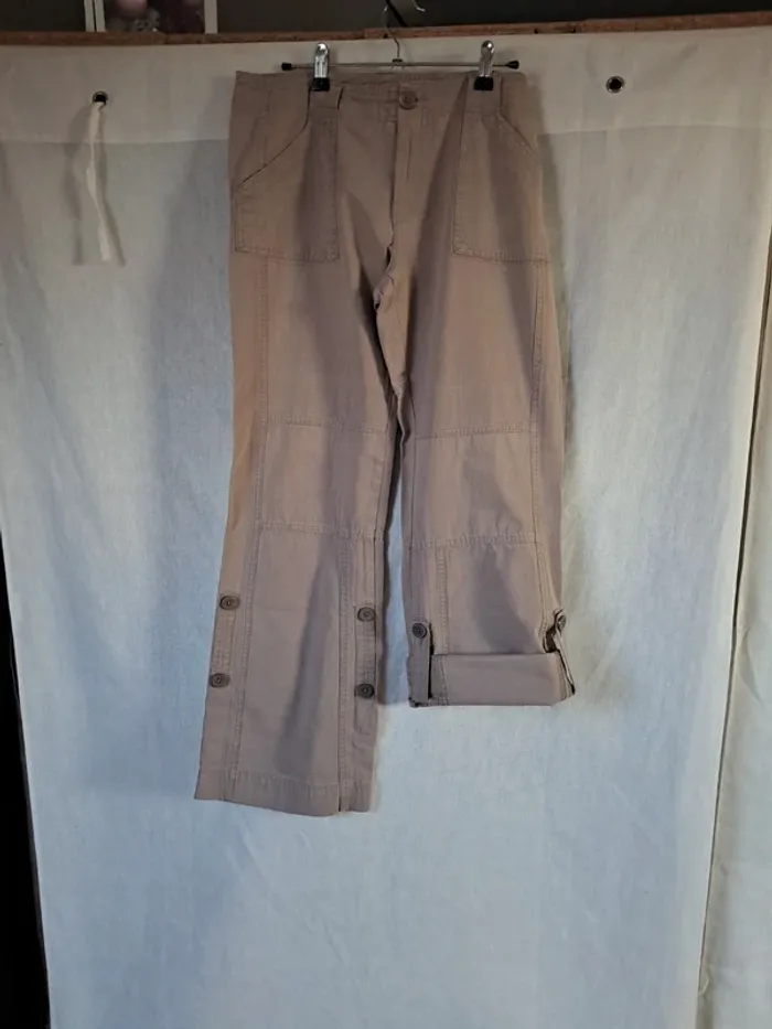 Pantalon retroussable deux dimensions