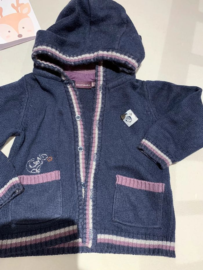 Gilet à capuche sergent major taille 18 mois - photo numéro 2