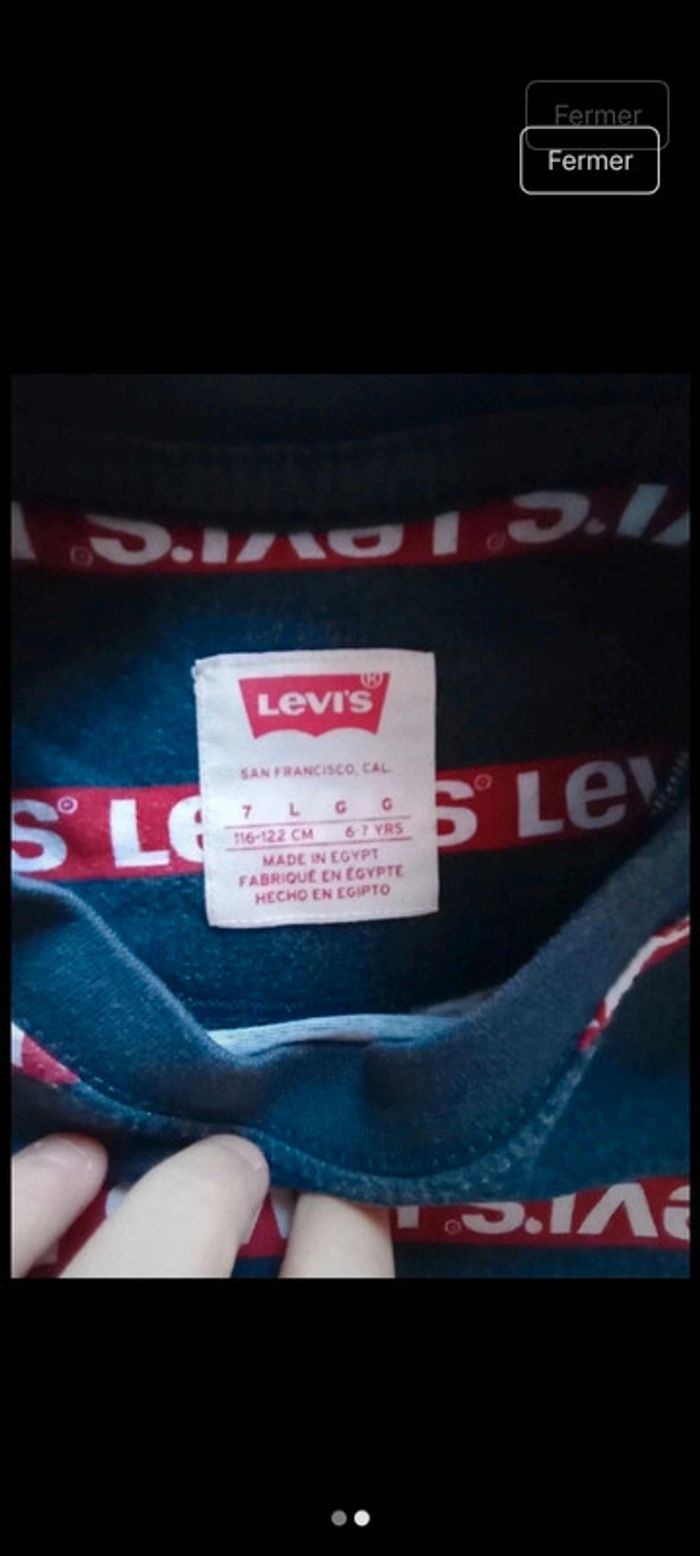 Tee shirt Levi's taille 6 ans - photo numéro 2
