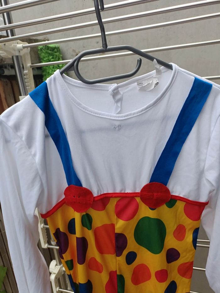 Déguisement clown enfant taille large 10-12 ans - photo numéro 3