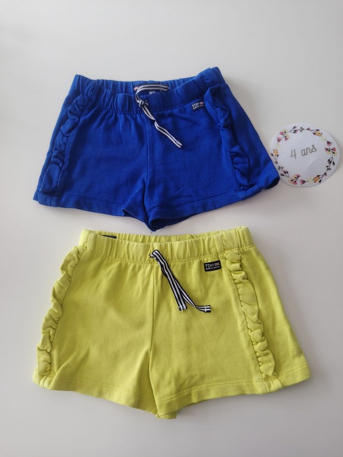 Lot de 2 shorts en coton 4 ans terre de marins - photo numéro 1