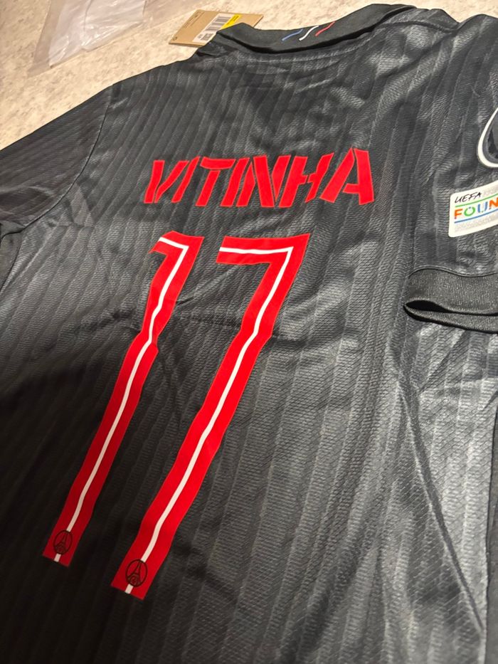 Maillot Vitinha PSG noir - photo numéro 3