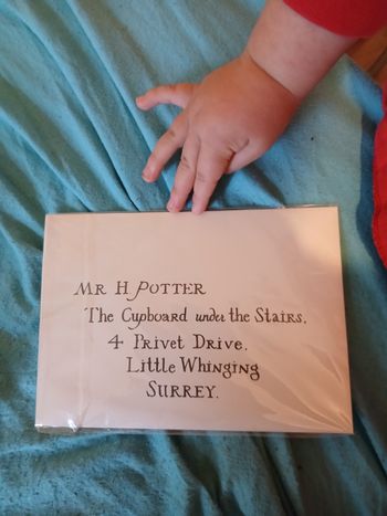 Lettre d admission poudlard avec ticket 9 3/4 neuf harry potter 