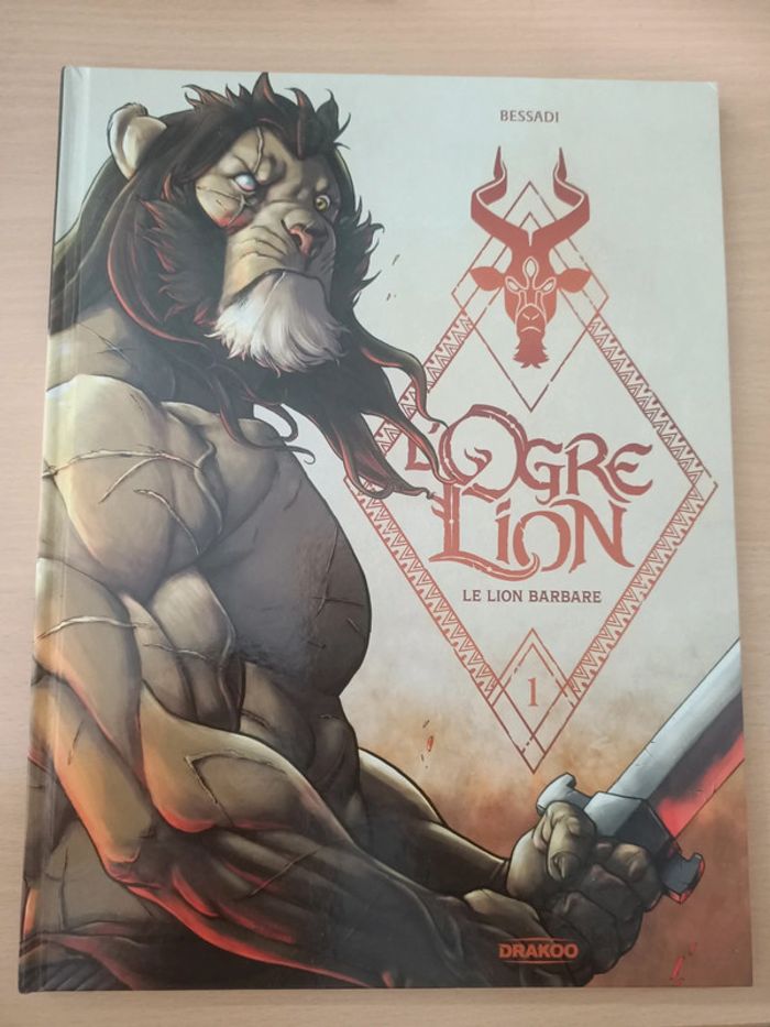 BD L'ogre lion tome 1 : le lion barbare (Bessadi / éditions Drakoo)