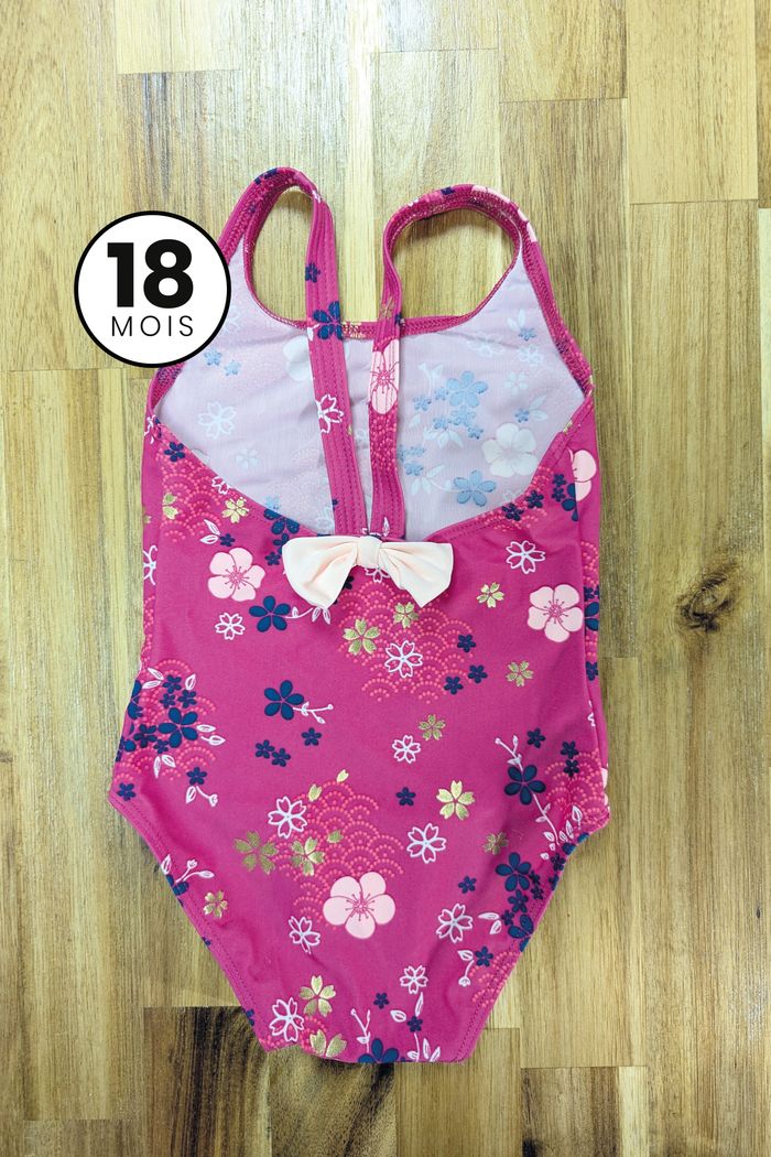 Maillot de bain rose et doré - Nabaiji 18 mois - photo numéro 2
