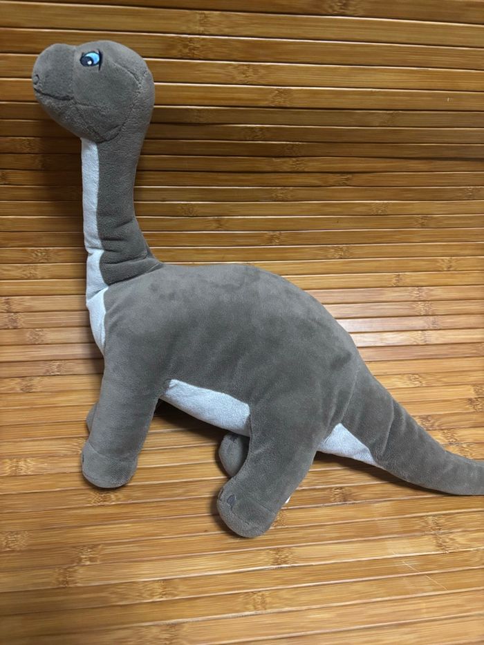 Doudou dinosaure marron yeux bleus IKEA - photo numéro 2