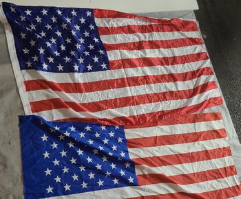 Lot 2 drapeaux américain 