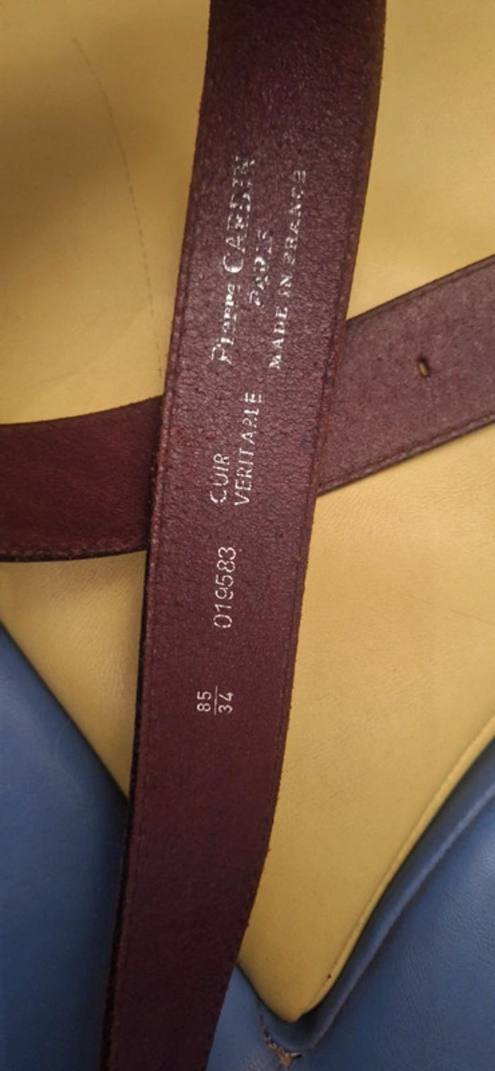 Ceinture cuir maron - photo numéro 4
