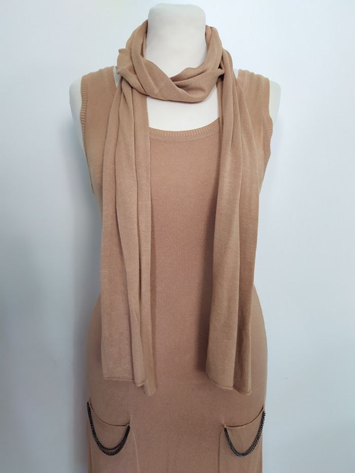 Robe maille avec étole 36-38 - photo numéro 5