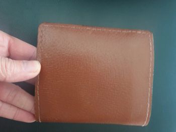 Porte cartes et monnaies cuir