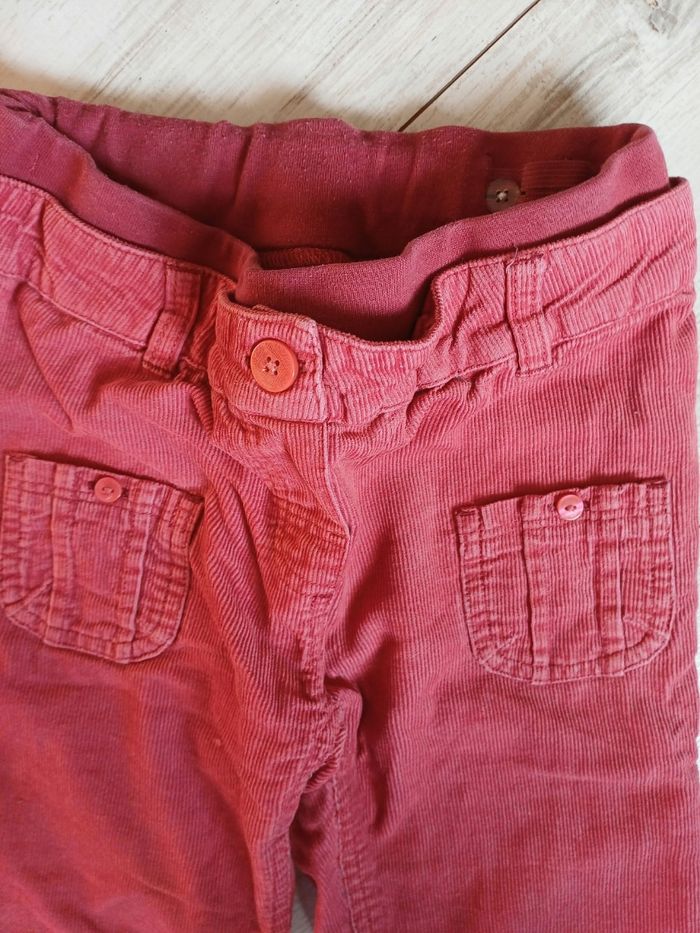 Pantalon velours vieux rose en 7 ans - photo numéro 3