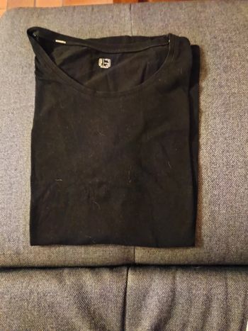 T shirt noir manche courte taille Xl