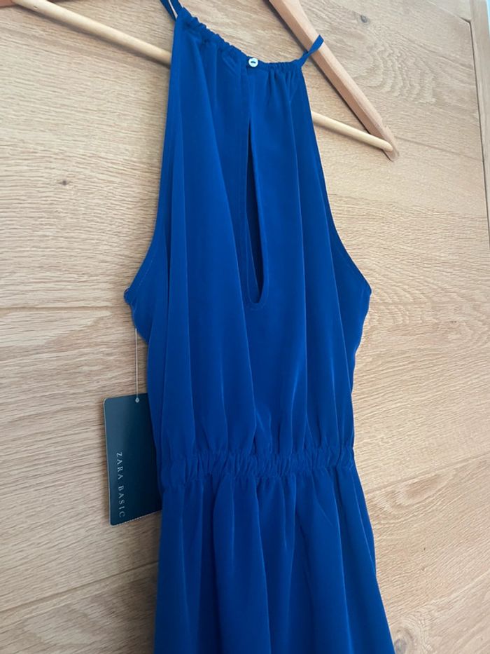Robe Zara bleu électrique neuve M - photo numéro 4